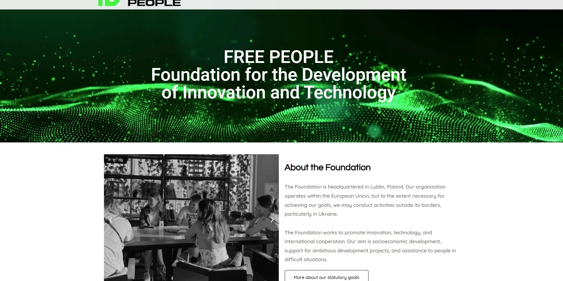 Foundation website PL EN Fast loading